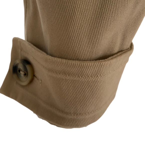 NEW YORK & COMPANY Coat Car Swing Retro Lined Tan Medium - Picture 5 of 12